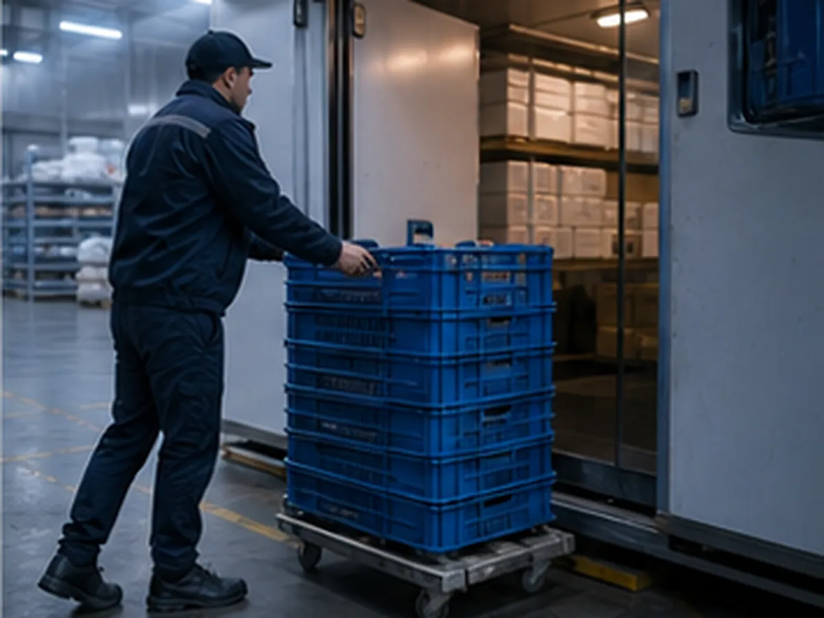 Комплектация температурной продукции перед доставкой
