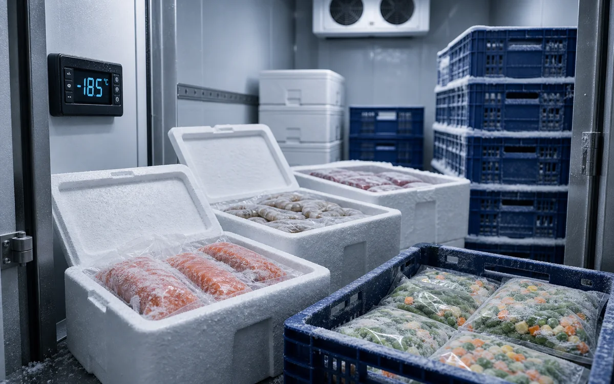 Замороженные продукты в рефрижераторе без разморозки
